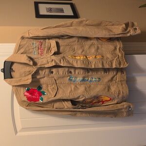 Tan Jacket with decals